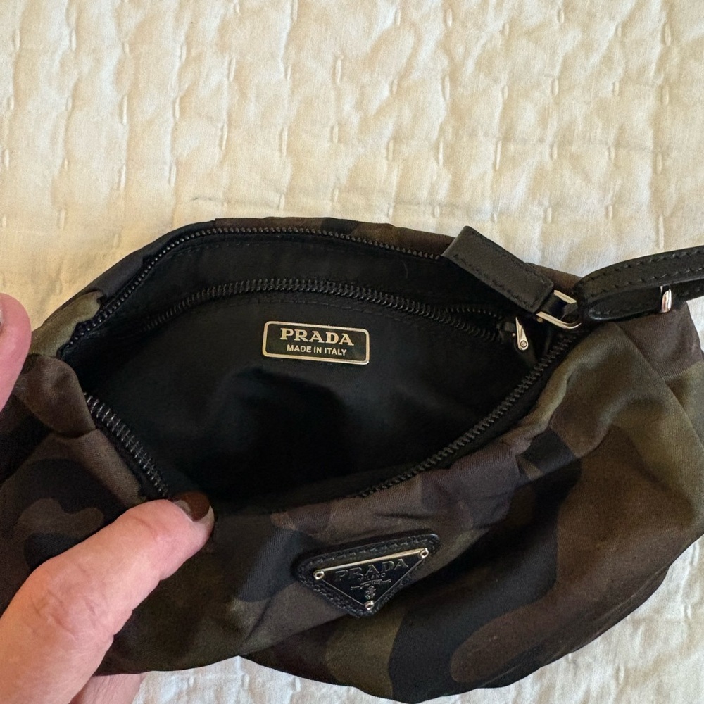 Prada wristlet or cosmetic bag. Camouflage nylon fabric. - Picture 2 of 7